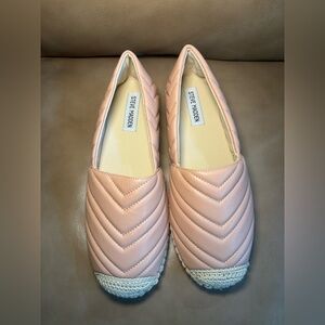 Steve Madden Blush Quilted Espadrilles